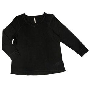 LuLaRoe Black Long Sleeve Hazel Top